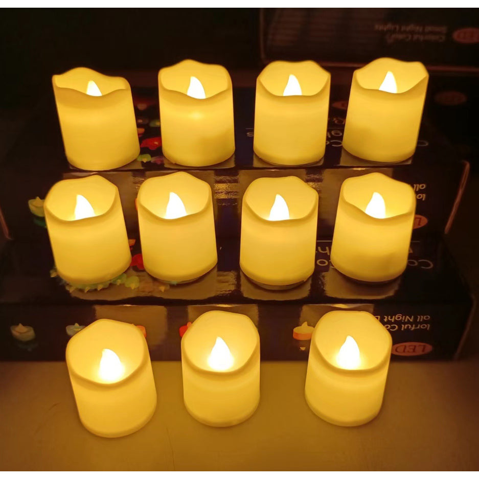 1pc LED Flameless Candle Lamp Tea Lamp Family Wedding Birthday Decoration Candlelight