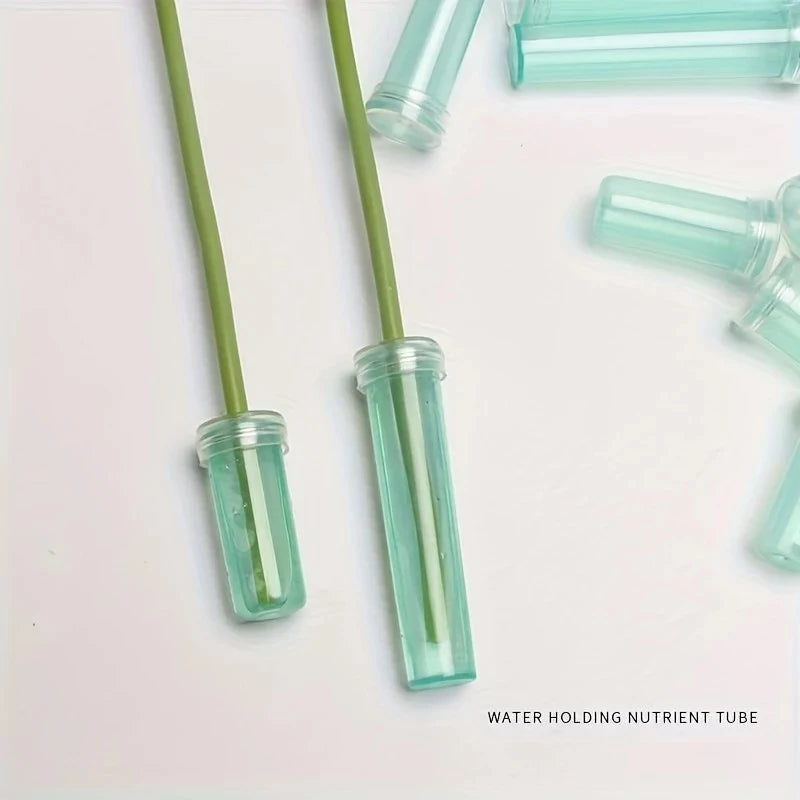 50pcs Plastic Floral Water Tubes - Flower Hydration Tubes for Roses & Small Blooms