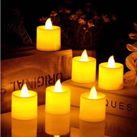 1pc LED Flameless Candle Lamp Tea Lamp Family Wedding Birthday Decoration Candlelight