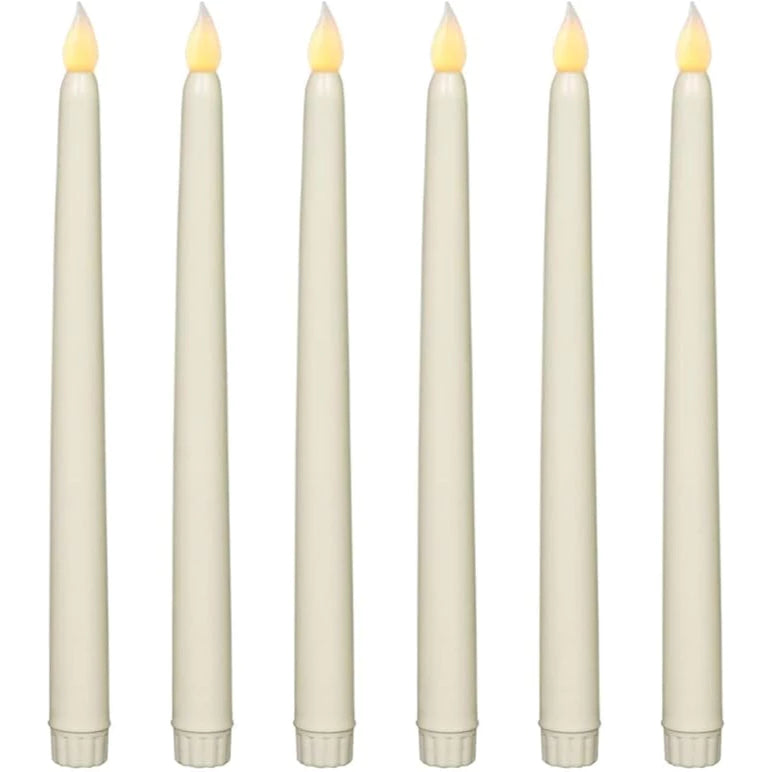 1pc LED Long Pole Candle Light Realistic Flickering Flameless Taper Candles