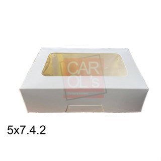 Pastry Box | Cup cake Box (Glossy White or Natural/Kraft) 2 Sizes