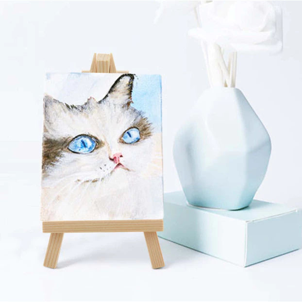 Mini Wood Display Easel Artist Small Wooden Easel Stand Art Craft Painting Triangle