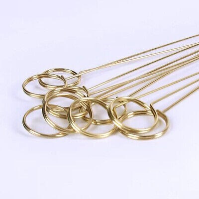 10pcs | Flower Bouquet Metal Card Holder / Photo Holder Golden color