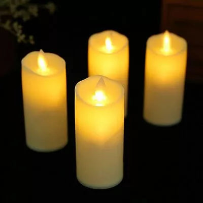 LED Swinging Candle Flameless Candle Warm Light With Battery electronic candle glossy