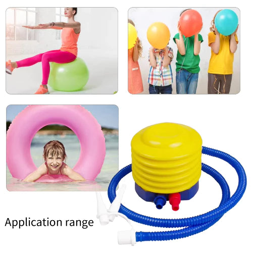 Balloon Air Pump Inflator Plastic DIY Hand Held Foot Pump Random Color