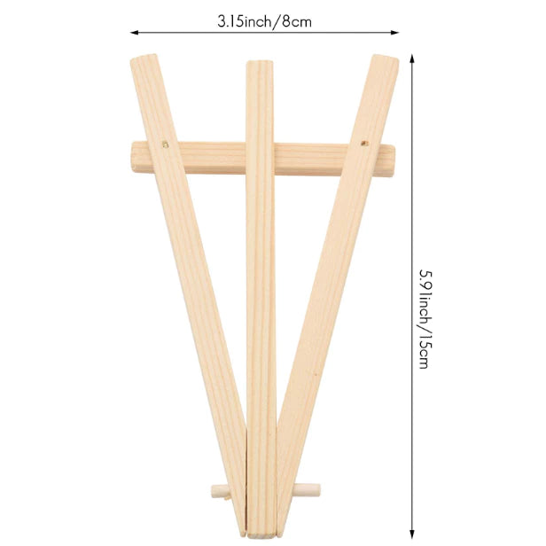 Mini Wood Display Easel Artist Small Wooden Easel Stand Art Craft Painting Triangle