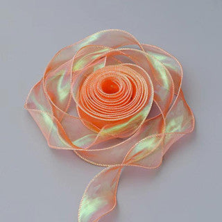 Fantasy fish tail yarn pleated yarn Ribbon With Wavy Edge Wrap Flower Gift Decoration