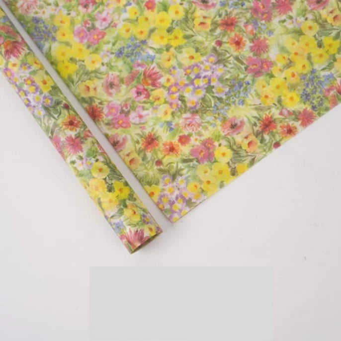 10pcs Spring FLOWER series Sydney paper flower bouquet wrapping paper printed tissue paper