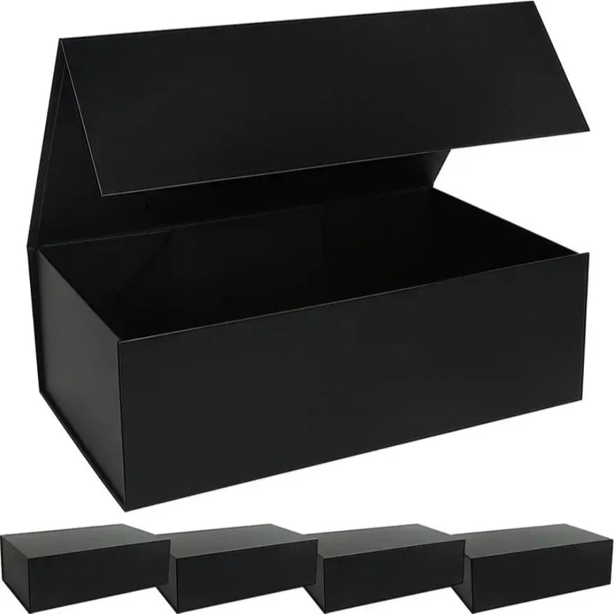 Portable Gift Box with Magnetic Closure - Flip Top Folding Hard Case for Jewelry, Gifts, Keepsakes