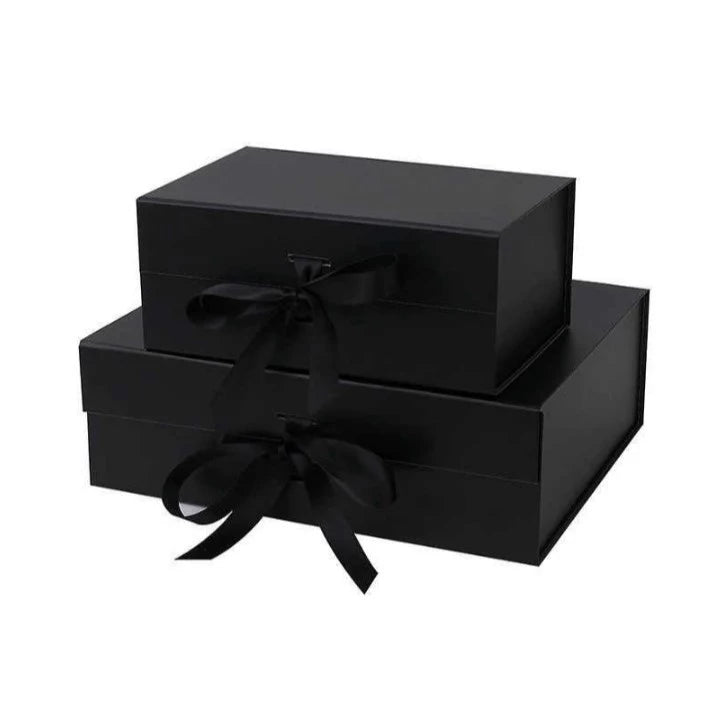 Magnetic Closure Gift Box with Ribbon - Premium Rigid Presentation Box for Jewelry, Cosmetics ect.
