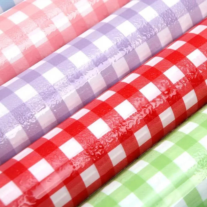 20 Sheets | Checkered Wrapping Paper for Flowers, Perfect for Trendy Bouquets Waterproof