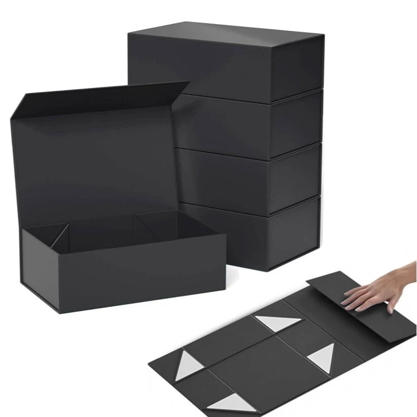 Portable Gift Box with Magnetic Closure - Flip Top Folding Hard Case for Jewelry, Gifts, Keepsakes