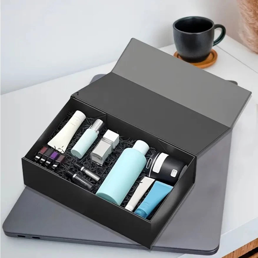 Portable Gift Box with Magnetic Closure - Flip Top Folding Hard Case for Jewelry, Gifts, Keepsakes
