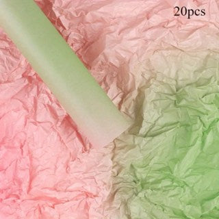20pcs Gradient Pearlescent Snow Paper - Thick, Hand-Kneaded Paper for Gift Wrapping, Bouquets