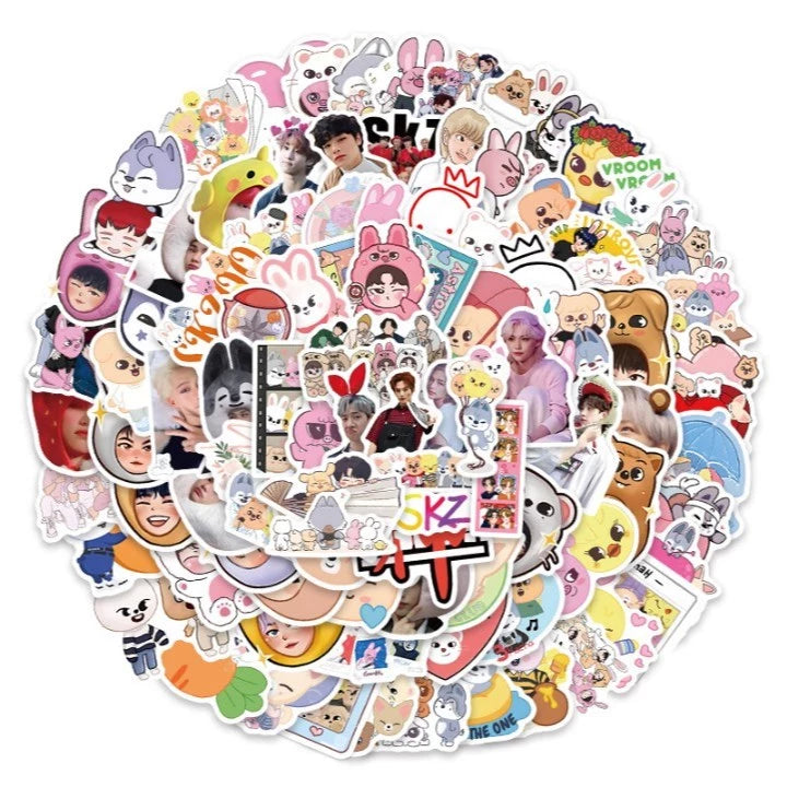 52pcs Stray Kids Stickers Waterproof Vinyl Decals for STAYs, Laptop, Journal, DIY scrapbook stickers