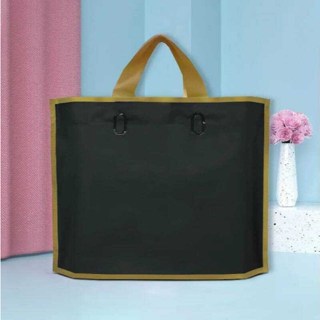 Frosted Gold Lining Tote Bag High Quality Plastic Handle bag and packaging Souvenir