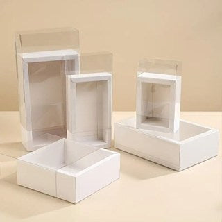 PVC Transparent Window CLEAR drawer box gift box product packaging Durable Storage