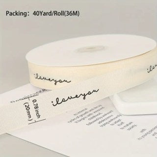(40 yards) 2.cm Happy Birthday Gross Grain Ribbon, Personalized ribbon, Gross Grain ribbon