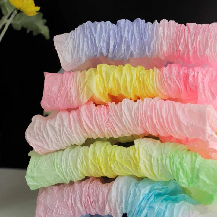 20pcs Gradient Pearlescent Snow Paper - Thick, Hand-Kneaded Paper for Gift Wrapping, Bouquets