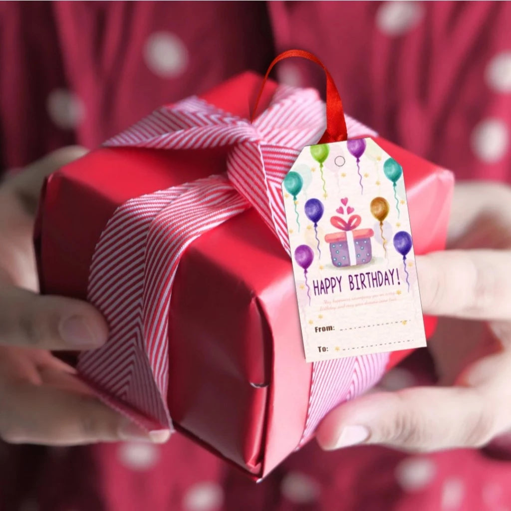 30pcs Assorted Happy Birthday Hangtags - Wishes & Messages for Birthday Gifts, Invitation, Decor Tag