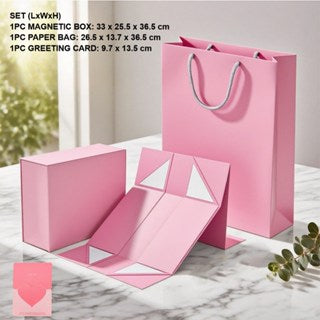 Magnetic Closure Gift Box with Ribbon - Premium Rigid Presentation Box for Jewelry, Cosmetics ect.
