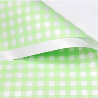 20 Sheets | Checkered Wrapping Paper for Flowers, Perfect for Trendy Bouquets Waterproof