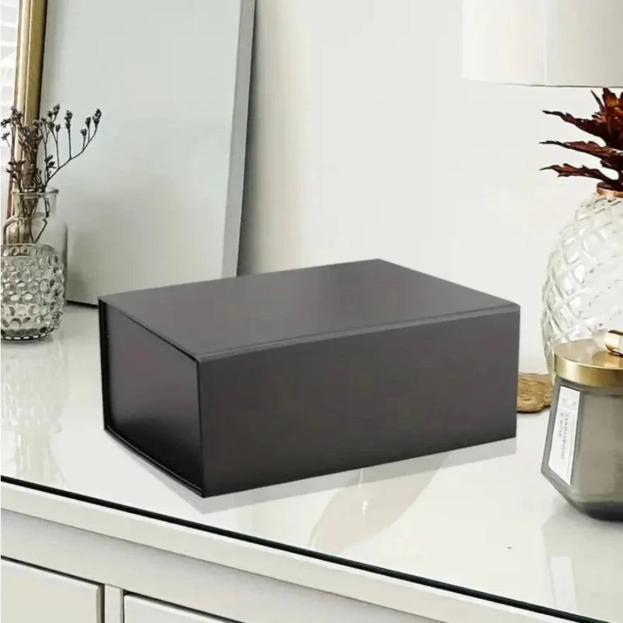 Portable Gift Box with Magnetic Closure - Flip Top Folding Hard Case for Jewelry, Gifts, Keepsakes