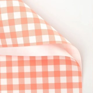 20 Sheets | Checkered Wrapping Paper for Flowers, Perfect for Trendy Bouquets Waterproof