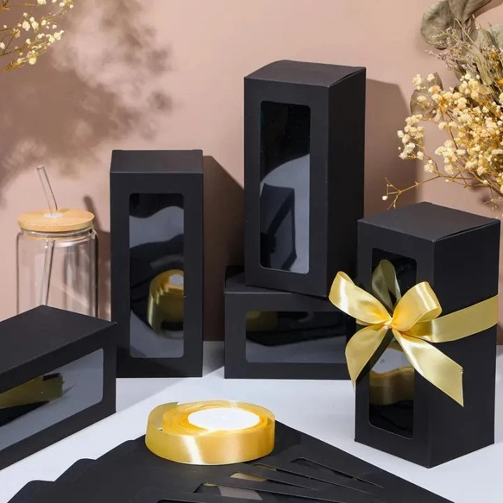 Clear Window Gift Box for 12oz-20oz Tumbler Sublimation Wedding Birthday Xmas Gift Packaging