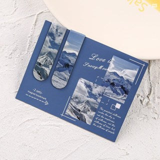 2pcs Magnet Bookmark Magnetic Reading Book Mark Page Clips Stationery