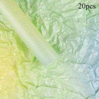 20pcs Gradient Pearlescent Snow Paper - Thick, Hand-Kneaded Paper for Gift Wrapping, Bouquets