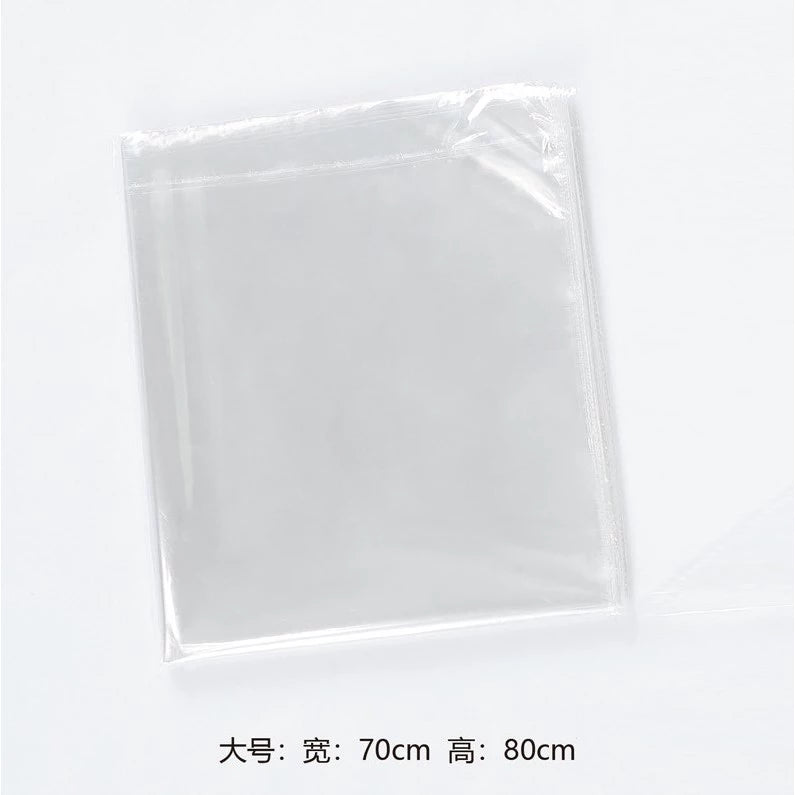 20pcs-Pack) Transparent Floral Dust Bags / Bouquet Protection Sleeves Dustproof & Waterproof