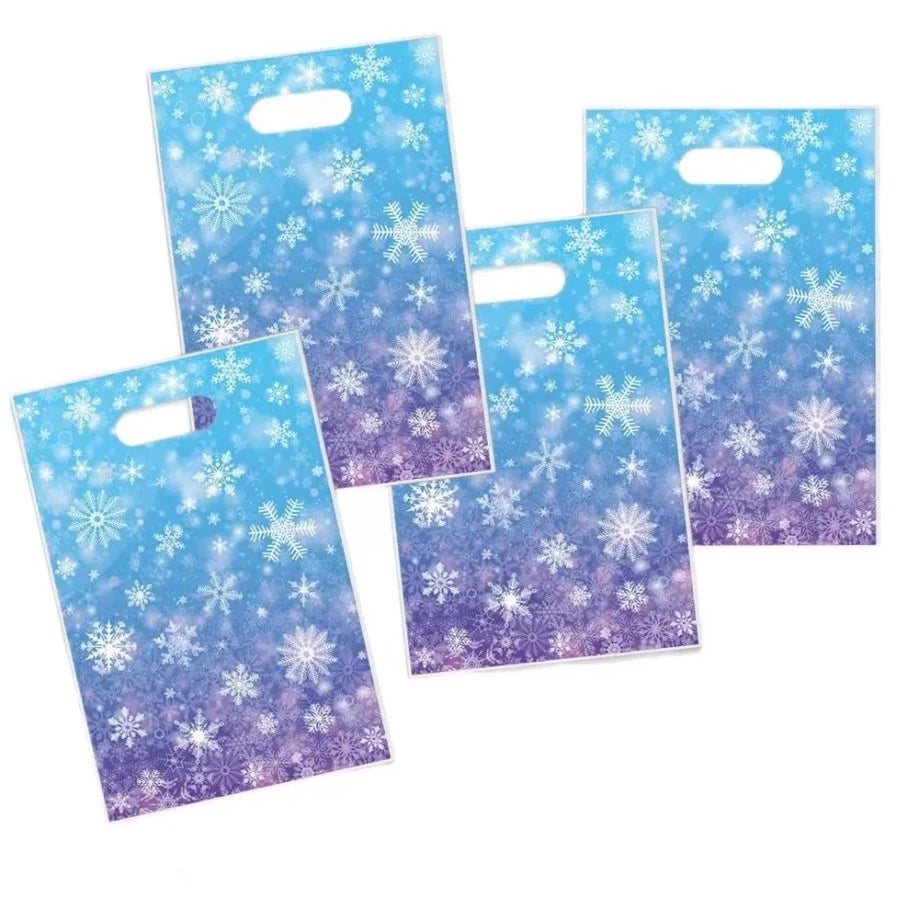 50pcs Christmas Hand Held Gift Loot Bags for Xmas Party, Birthday Party Gift Packaging Bags