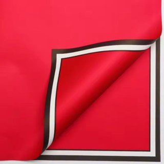 20pcs 58*58cm Floral Wrapping Paper, Border Stripe Design, Waterproof for Bouquet Gift Wrapping