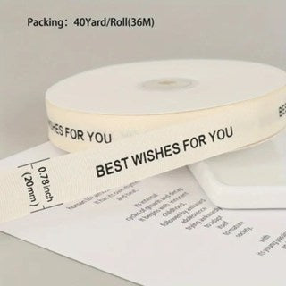 (40 yards) 2.cm Happy Birthday Gross Grain Ribbon, Personalized ribbon, Gross Grain ribbon