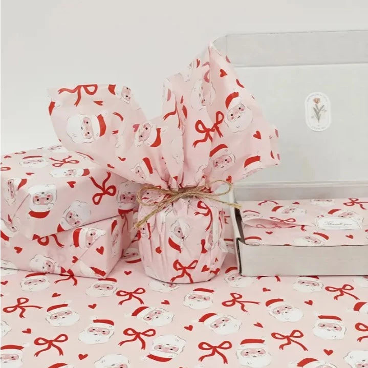 10 Sheets Christmas Japanese Thin Paper - Festive 50x70cm XMAS Gift Wrapping & Party Decorations