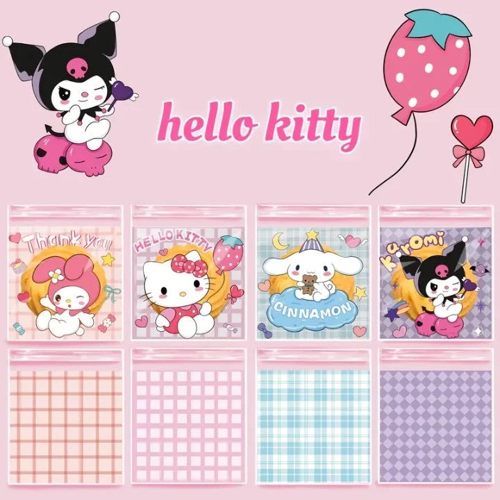 50pcs Cute Sanrio Character OPP bag set for Birthday Party Favors, Stationery, Gifts Bags