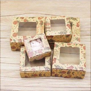 10pcs christmas paper box with window, Paper Box Mailer Box Carton box for gifts box