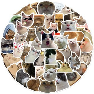 100pcs Cute Cat & Dog Stickers - Series Realistic Animal Decor for Water Bottles,Laptops,Phones ect