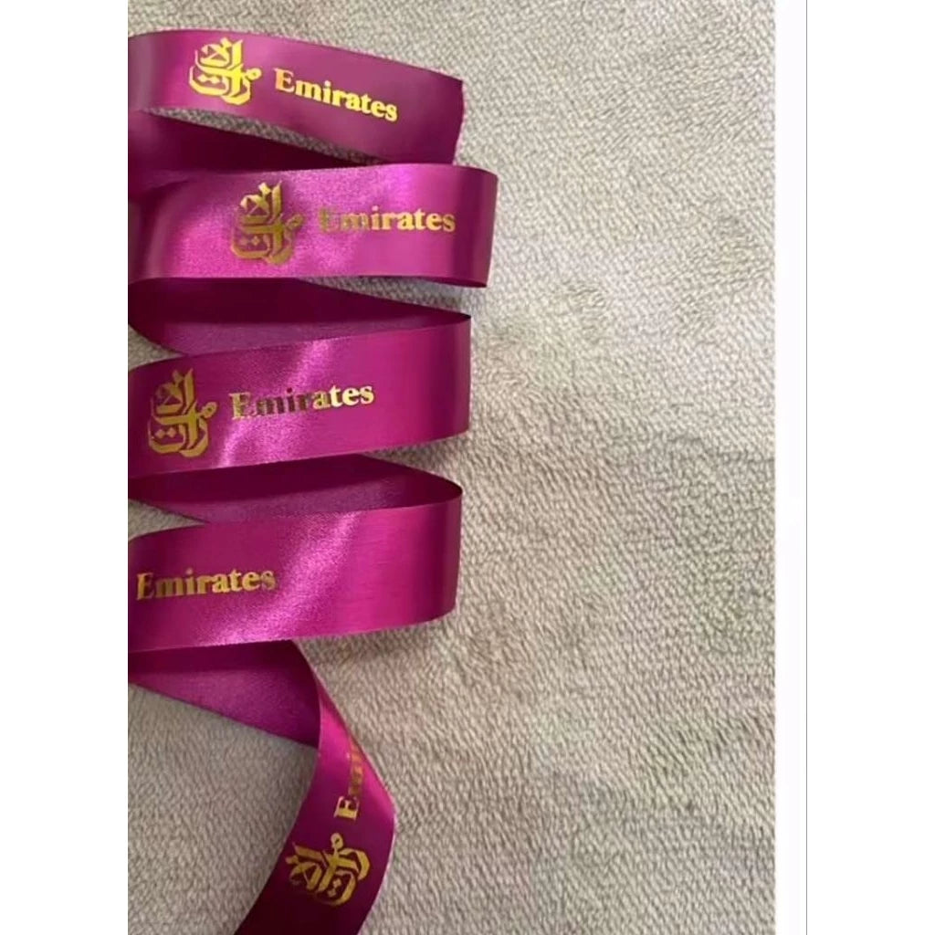 Personalized Foil-Stamped Premium Satin Ribbon for Weddings, Birthdays, Souvenirs, Special Occasions