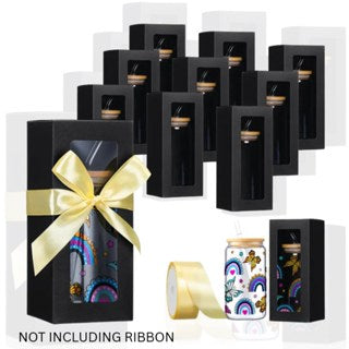 Clear Window Gift Box for 12oz-20oz Tumbler Sublimation Wedding Birthday Xmas Gift Packaging