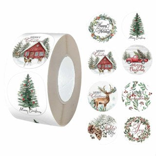 500pcs Christmas holiday stickers exquisite small gifts decorative customized sticker