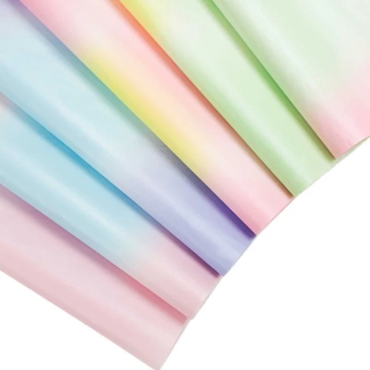20pcs Gradient Pearlescent Snow Paper - Thick, Hand-Kneaded Paper for Gift Wrapping, Bouquets