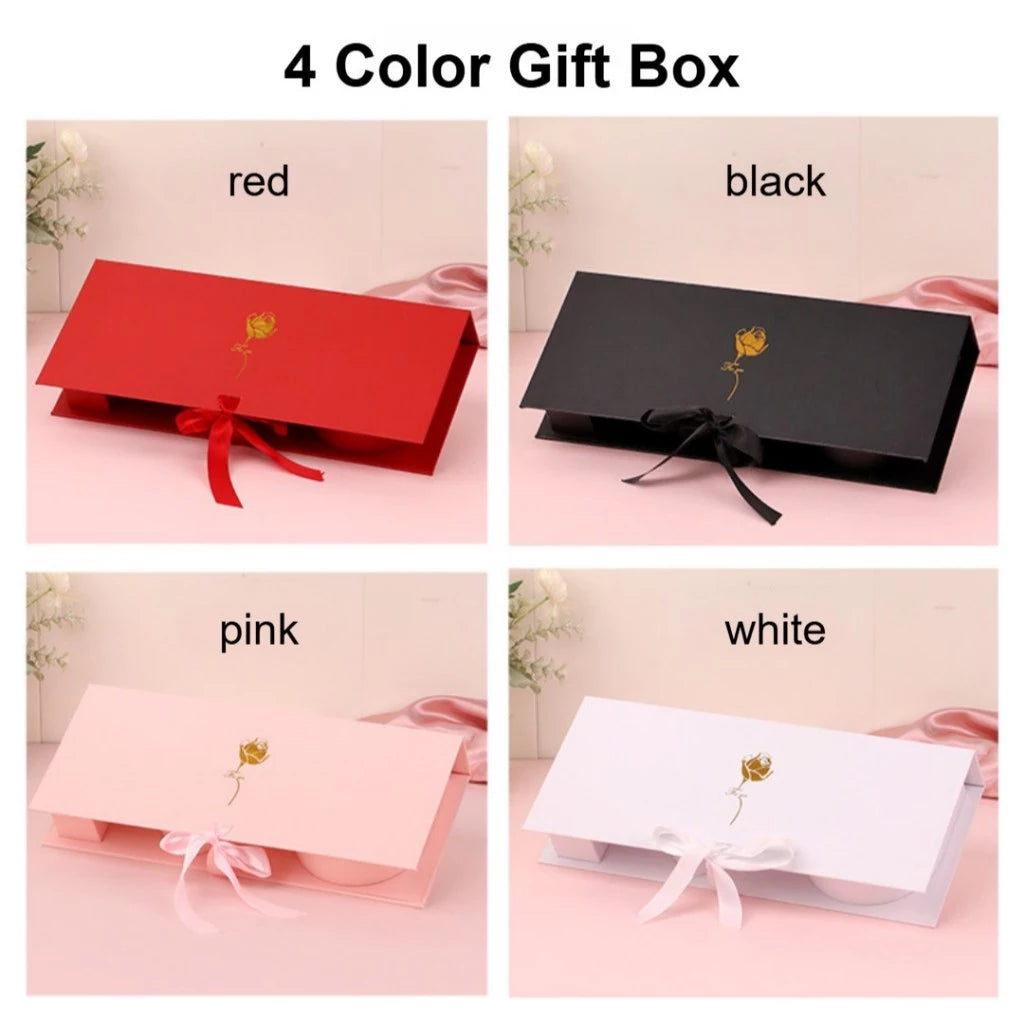 I HEART U Letter Flower Gift Box Large with Ribbon | Valentine's, Wedding Party, Mother's Birthday