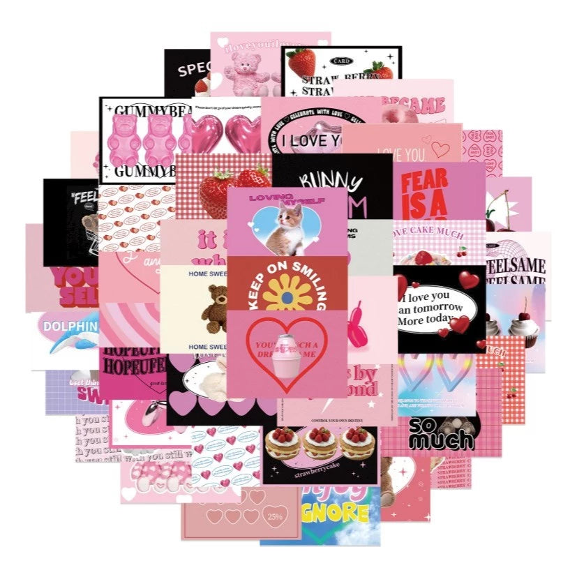 50pcs/set Taylor Swift New Album Set Graffiti Stickers Waterproof Reusable Stickers Decals Stickers