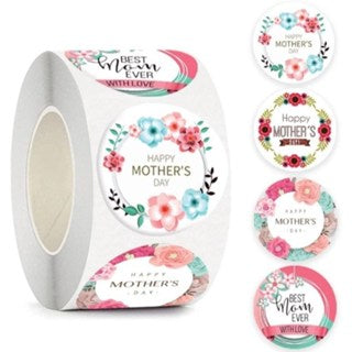 500 sheets | More Designs Stickers | self-adhesive label sealing packaging label | 2.5 cm / 1 inch