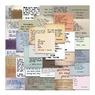 60pcs Retro Inspirational Quote Stickers - Waterproof Stickers for Water Bottle note books