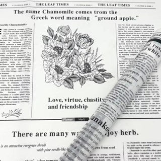 20PCS Vintage Newspaper Style Flower Wrapping - Waterproof Vintage Bouquet Gift Wrapping