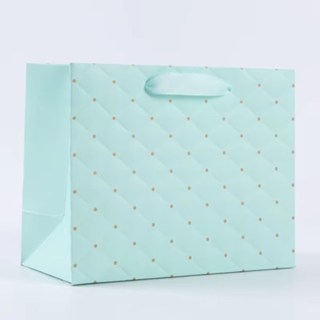 Emboss Dotted Pattern Paper Bag Shopping Gift Paper Bags with Handles