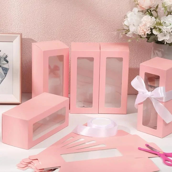 Clear Window Gift Box for 12oz-20oz Tumbler Sublimation Wedding Birthday Xmas Gift Packaging